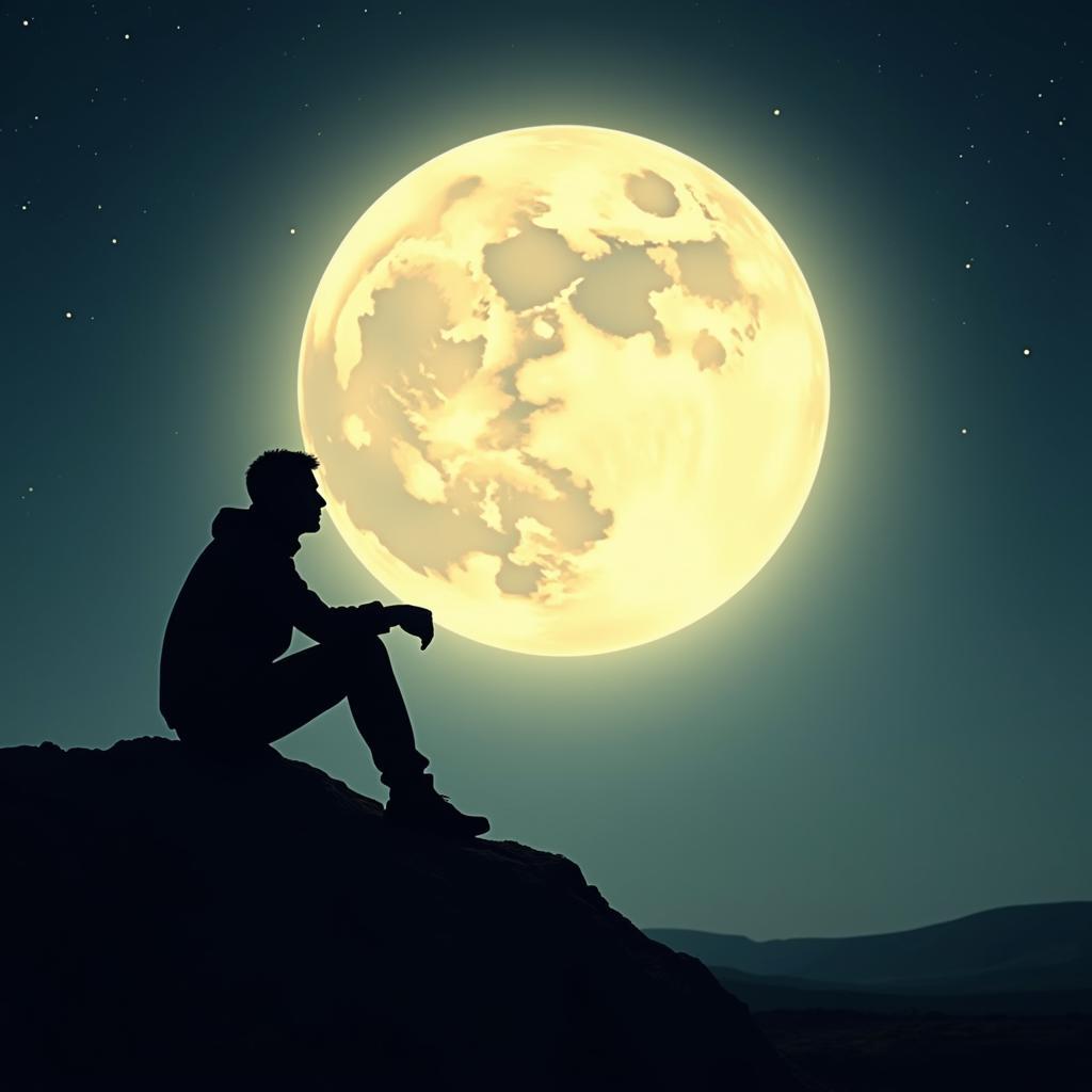 Loneliness and Longing Symbolized by the Moon