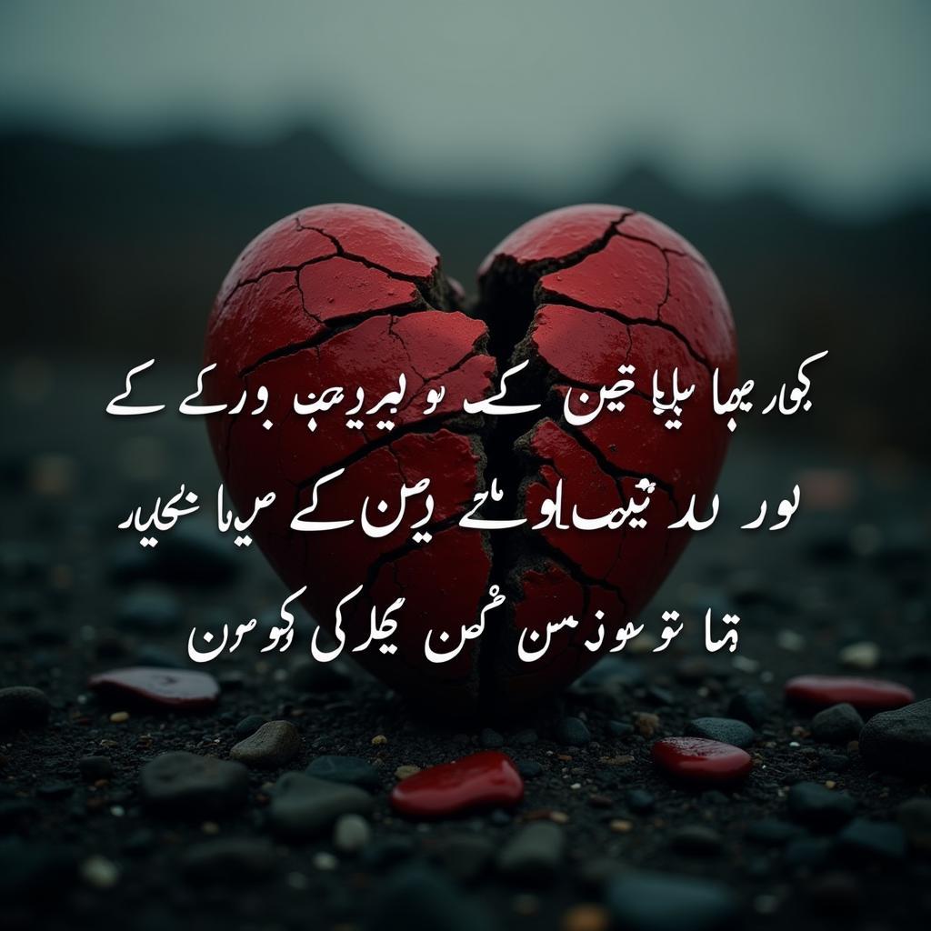 Broken Heart Shayari Wallpaper