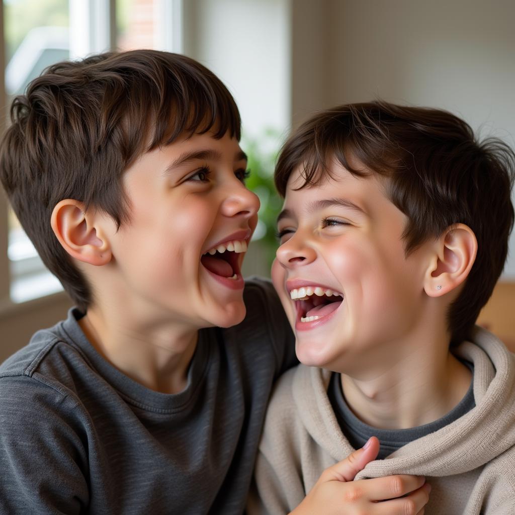 Brothers Sharing a Laugh