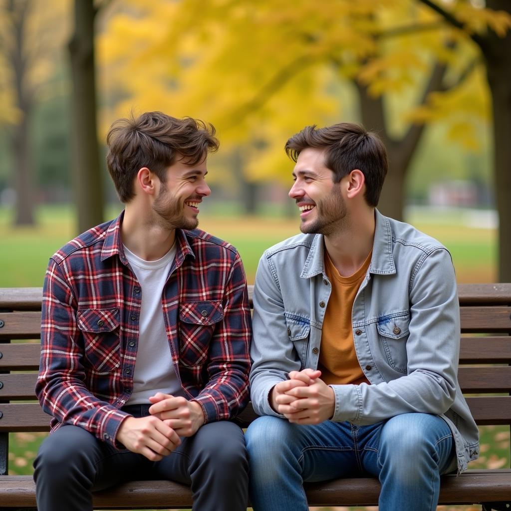 Brothers Sharing a Laugh