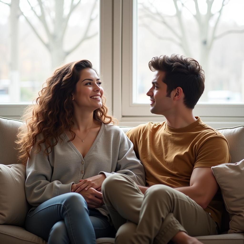 Couple Communicating Openly