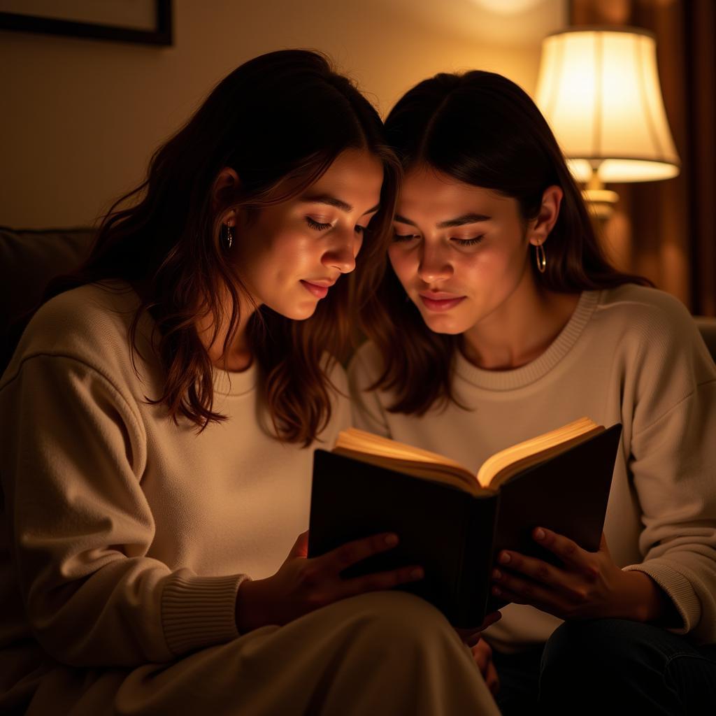 Couple Reading Shayari