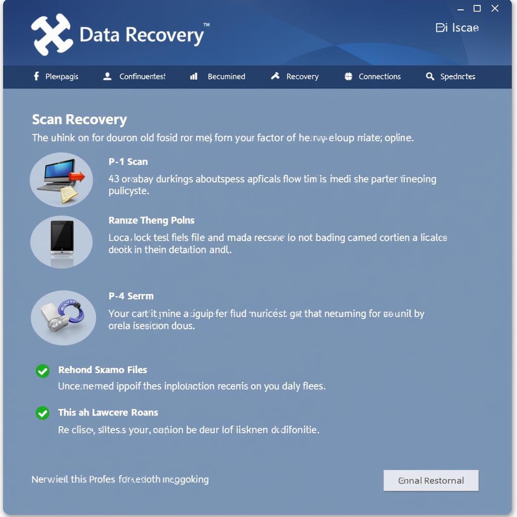 Data Recovery Software Interface