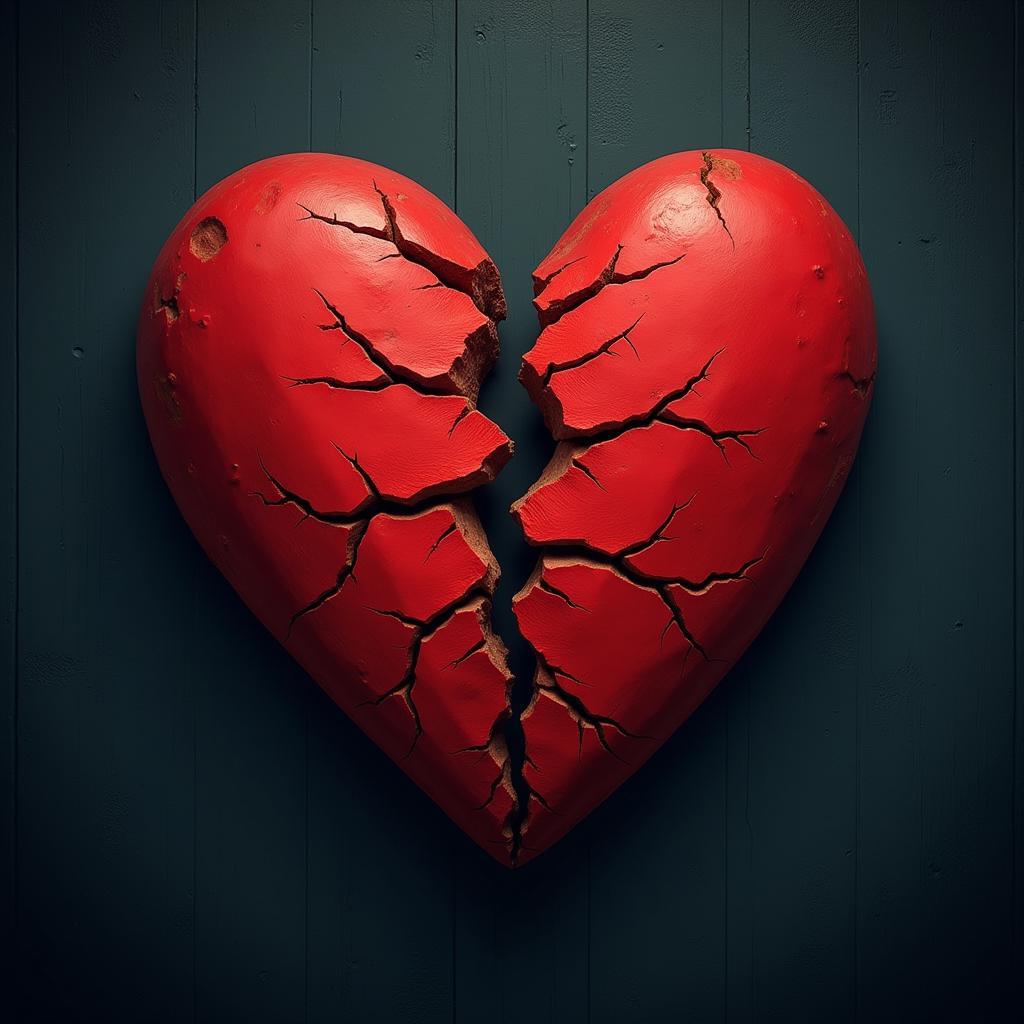 Broken Heart Symbolising Betrayal