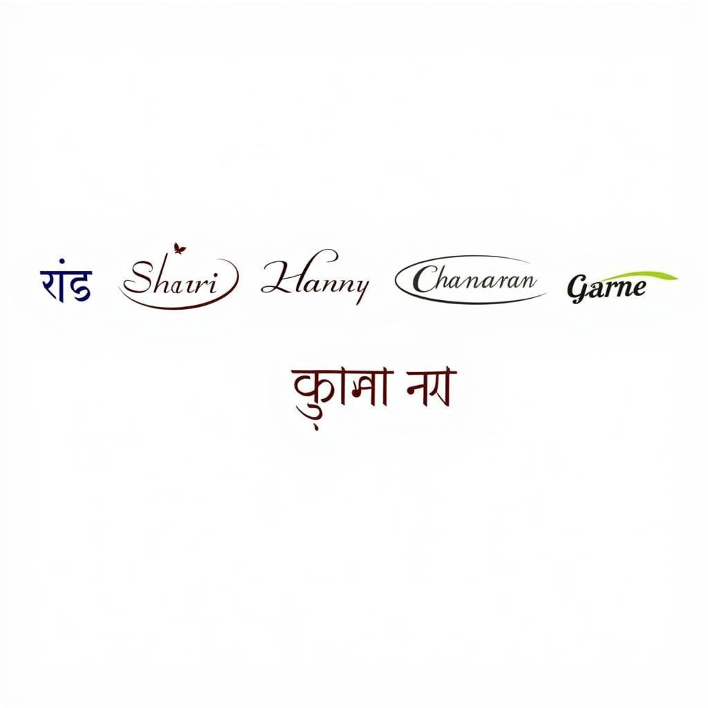 Various styles of chai shayari written in Hindi calligraphy