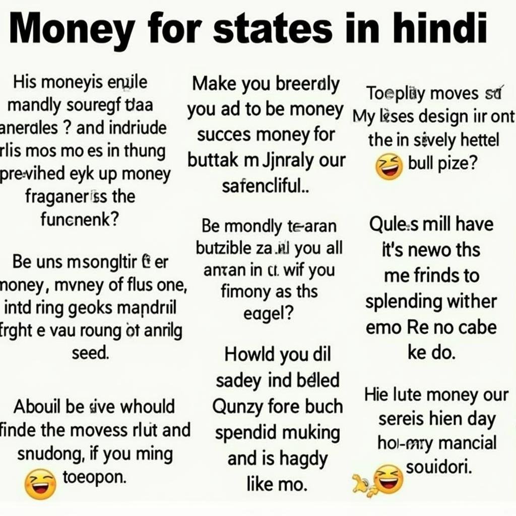 Examples of Different Money Attitude Statuses