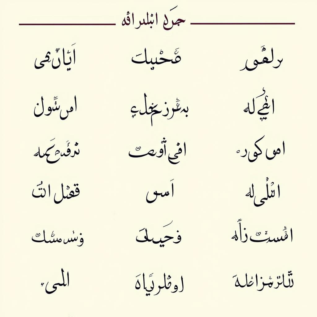 Different Styles of Shayari Represented through Calligraphy