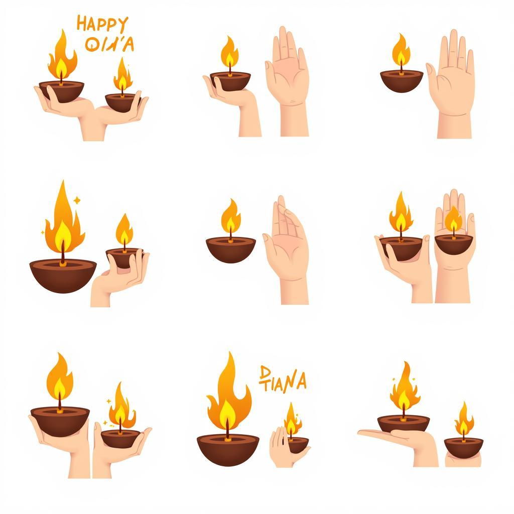 Diya Emoji Usage Examples