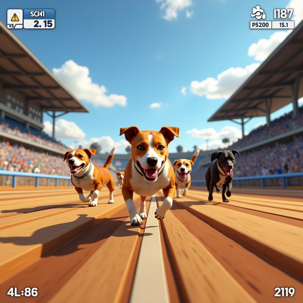 Dog Racing Game Competition