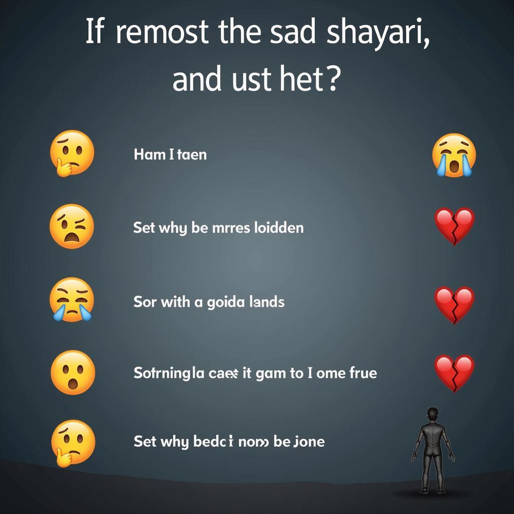 Emoji Enhancing Sad Shayari