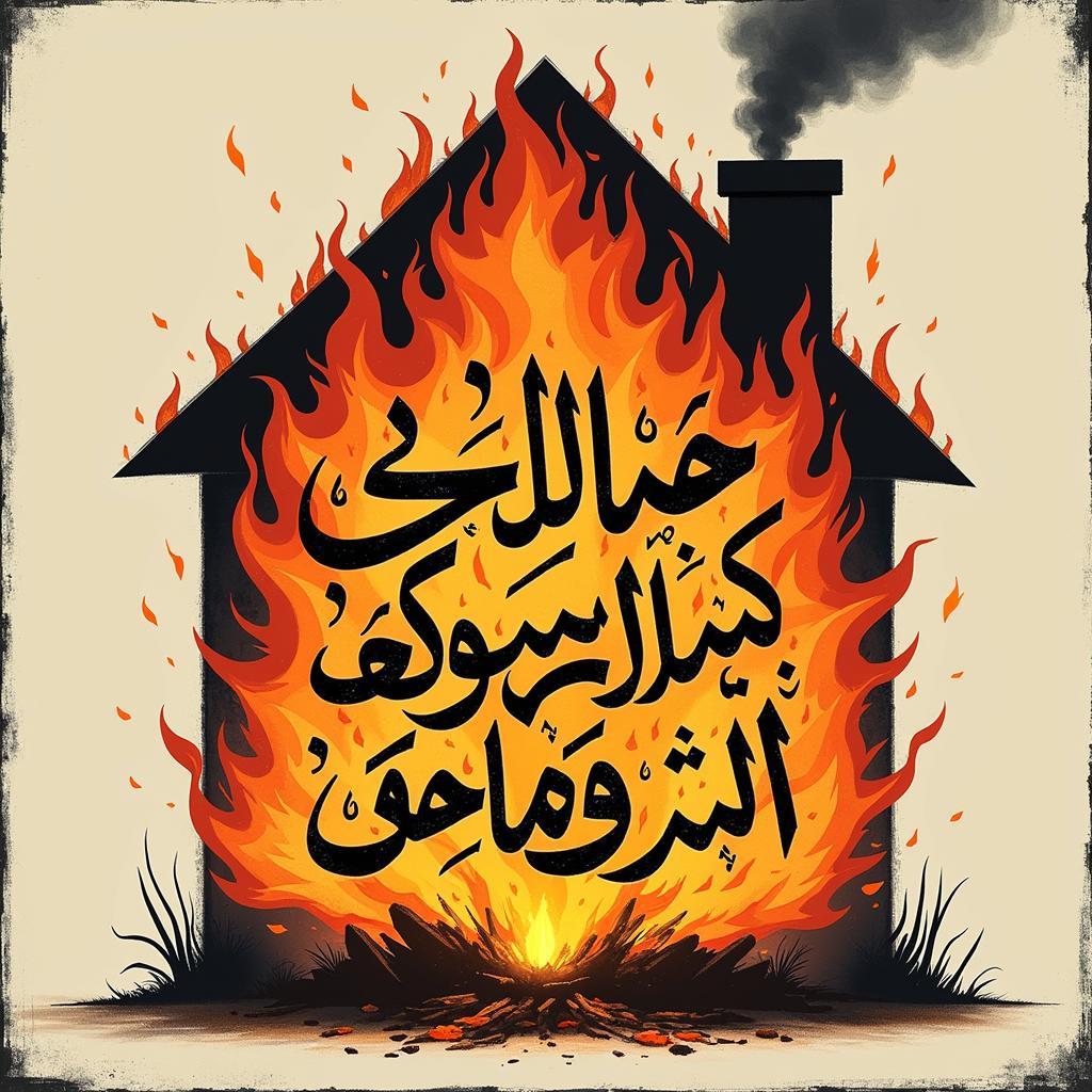 Burning House Urdu Poetry: Depicting the Theme of Envy