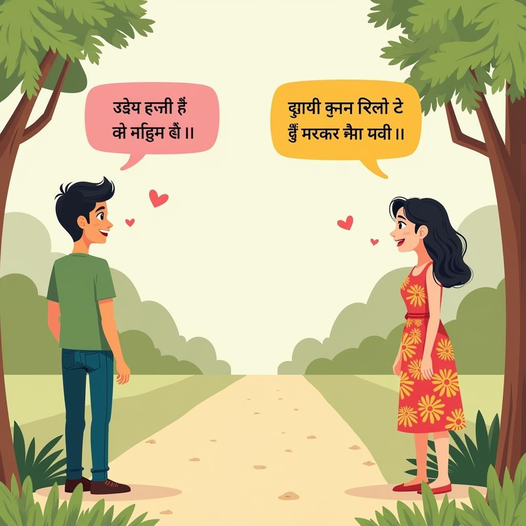 Expressing Bharosa in Hindi: Visual representation of communication