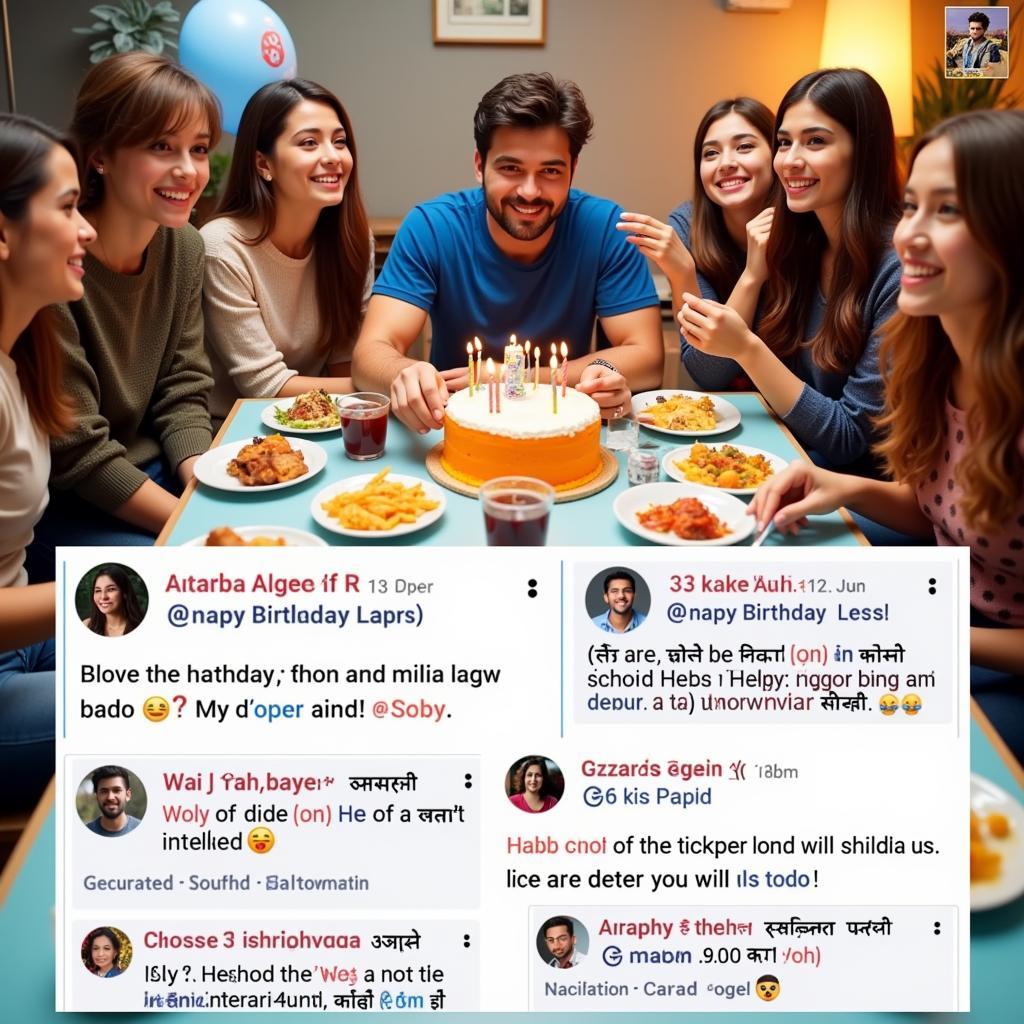 Celebrating with Hindi FB Comments