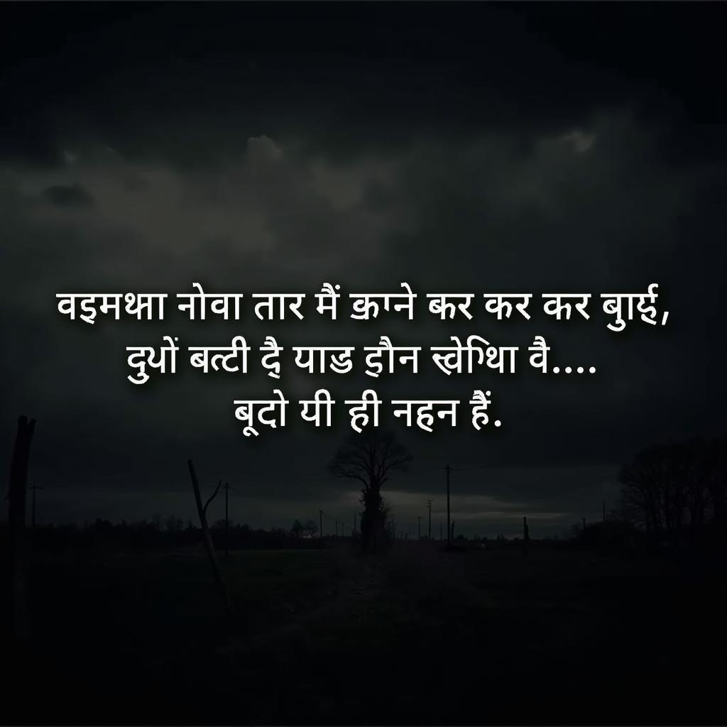 Gaali shayari on a dark background