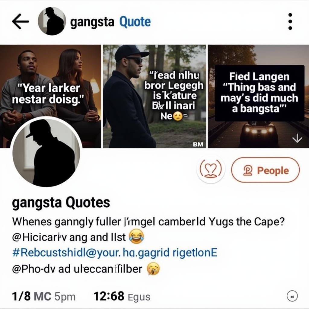 Gangsta Quotes for an Instagram Profile