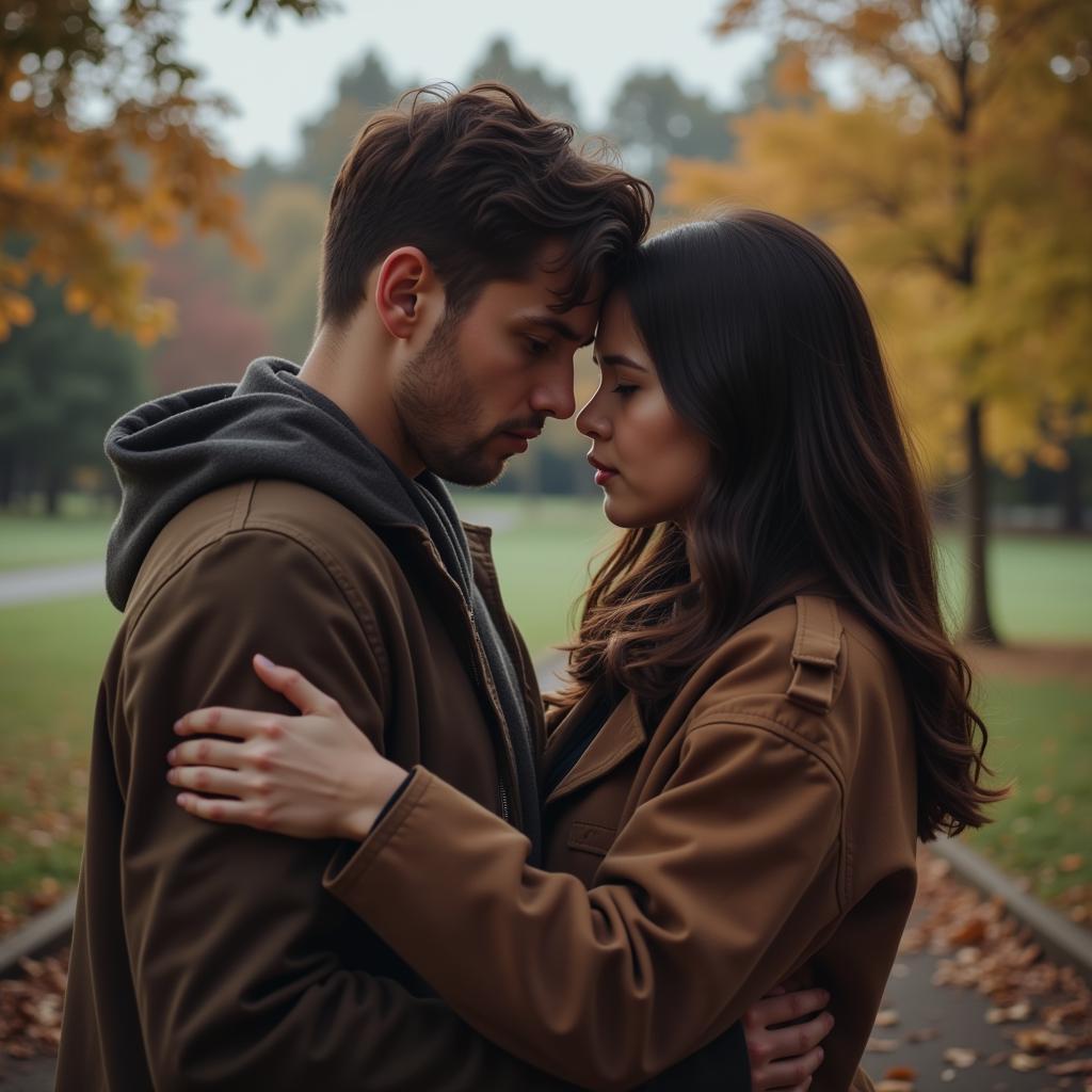 Couple embracing, symbolizing the feeling of missing someone deeply