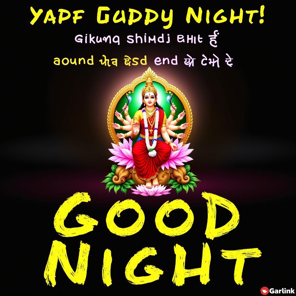 Good Night Images with Religious Themes in Hindi