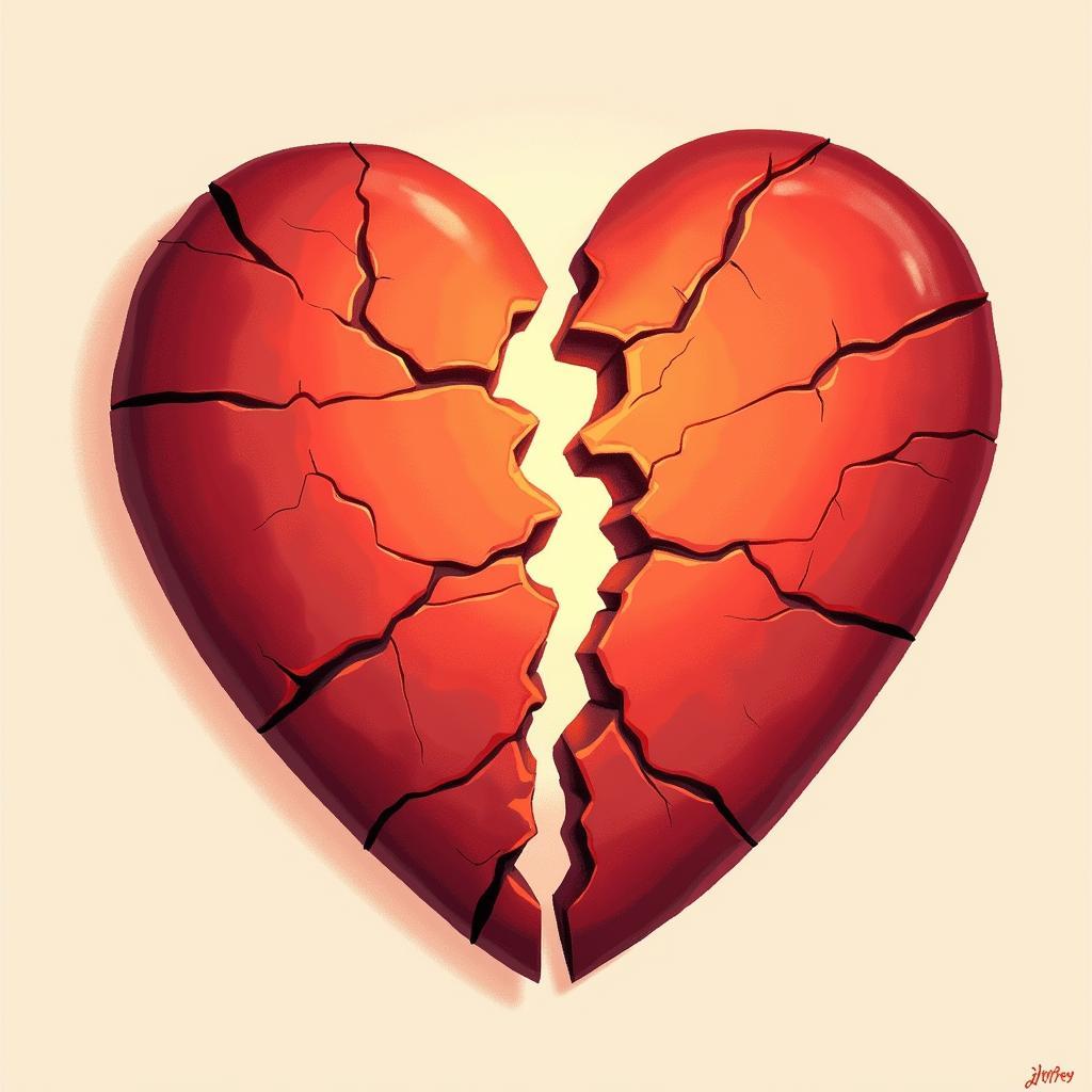 Healing Heart Illustration Representing Recovery from Dil Tutna