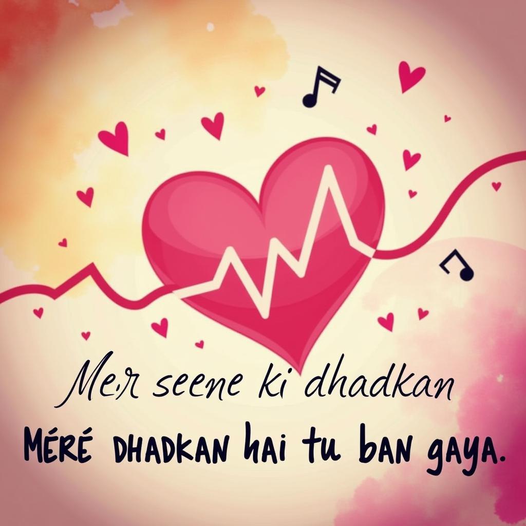 Heartbeat Love Lyrics Depiction