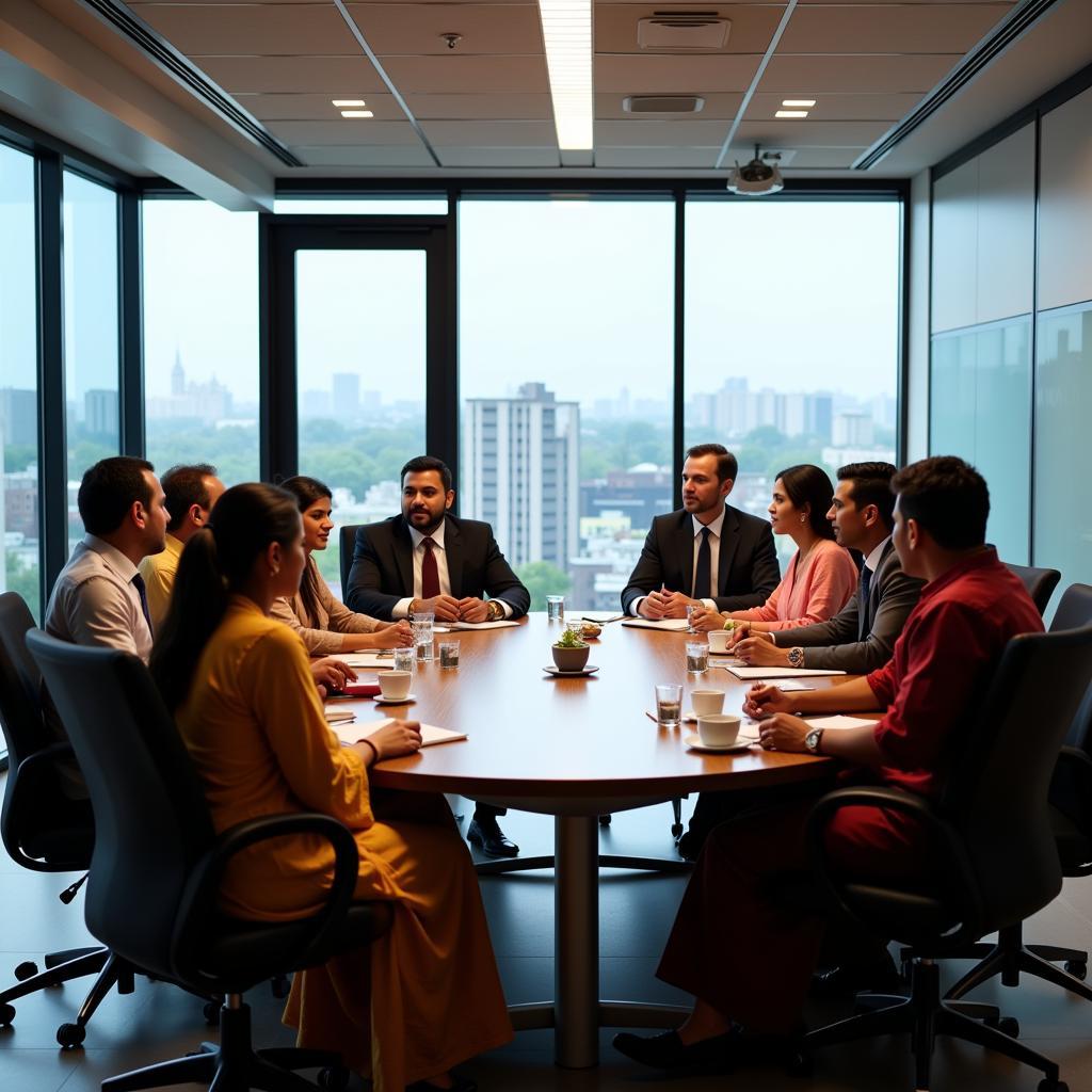 Business Meeting in Hindi