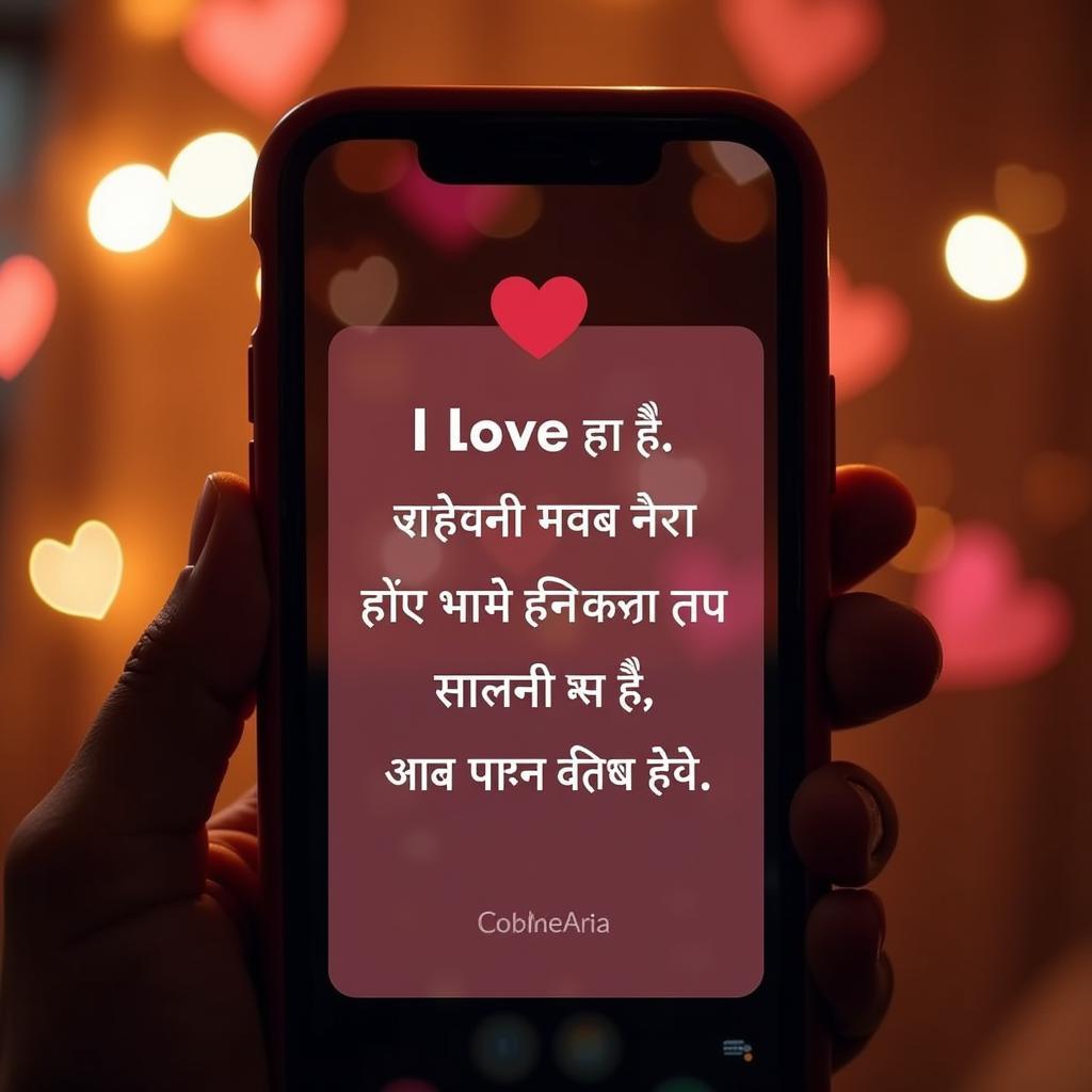 Hindi Caption Shayari about Love