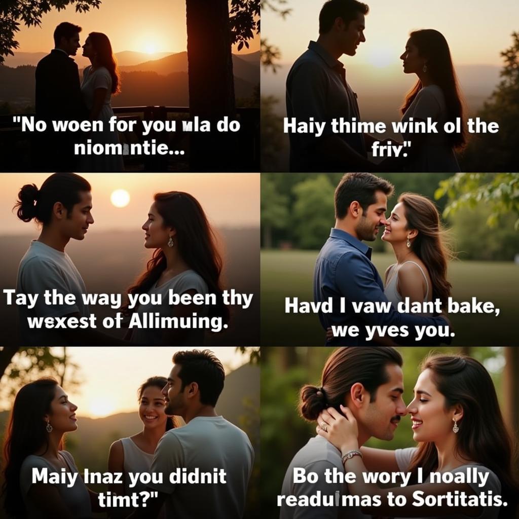 Hindi Captions Expressing Love and Longing