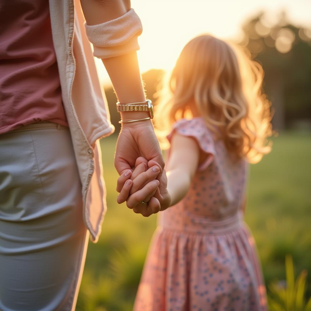 The Unbreakable Bond: A mother holding her child's hand.