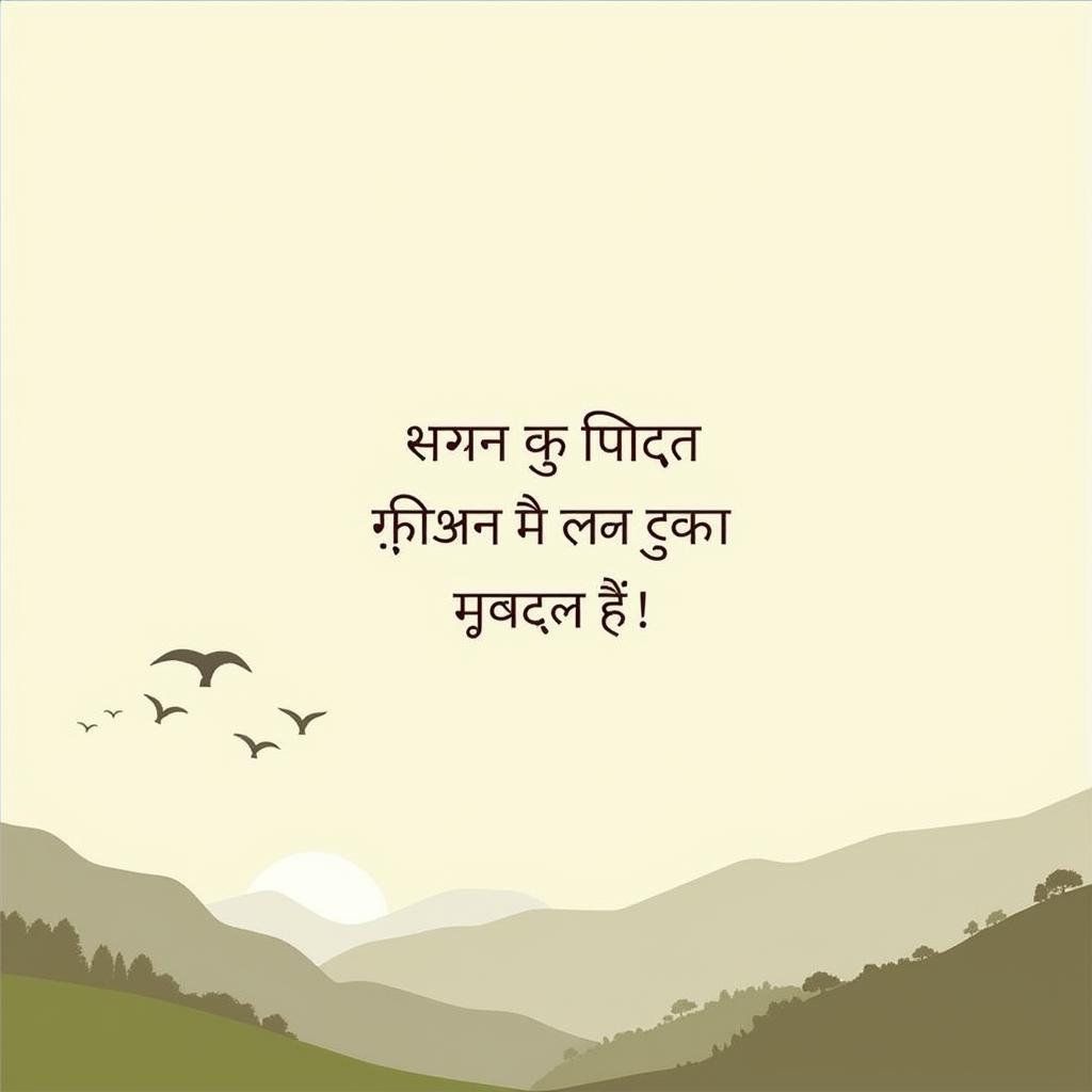 Hindi poetry emphasizing brevity