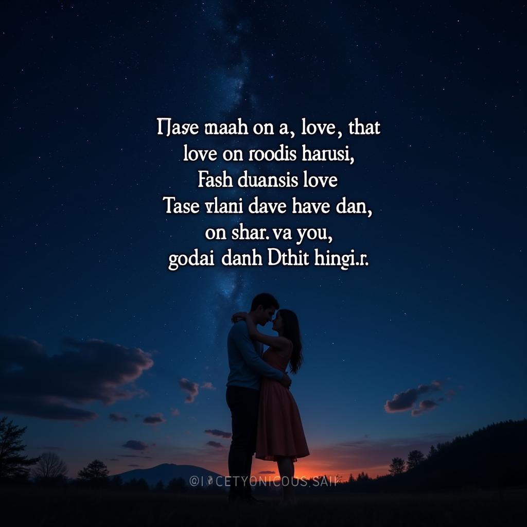 Hindi Shayari Heart Touching Love Scene