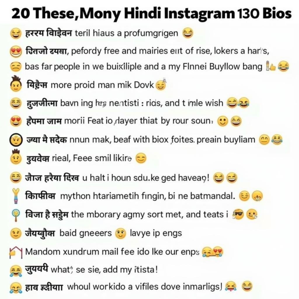 Examples of Hindi Instagram Bios