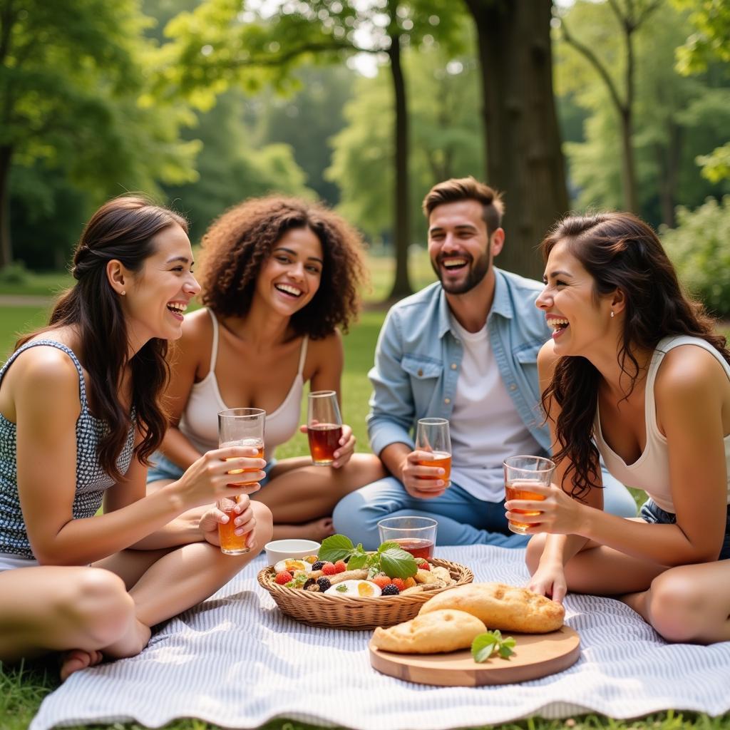 Group of Friends Having Fun