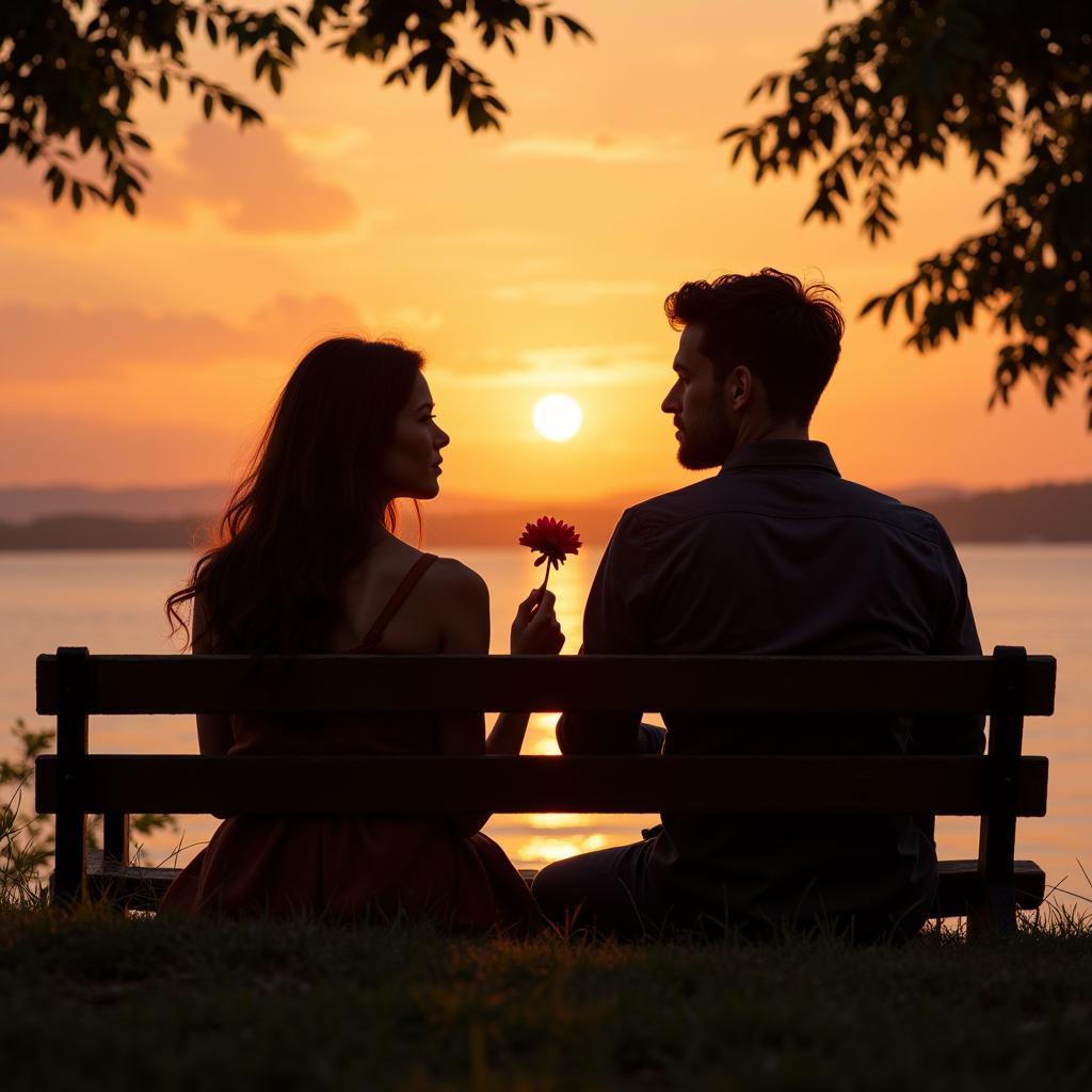 Couple Waiting: Intezar Shayari Hindi