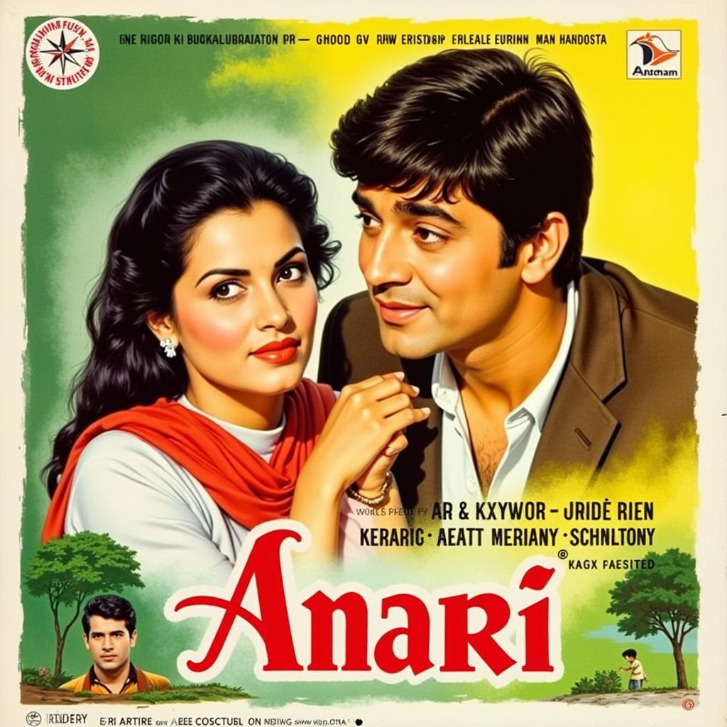 Classic Bollywood Movie Poster for Anari