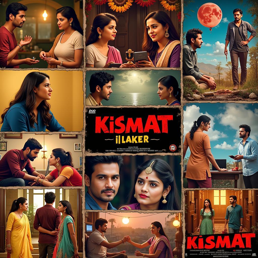 Kismat Ki Lakeer in Bollywood: A collage of Bollywood film posters and scenes depicting themes of destiny and fate.