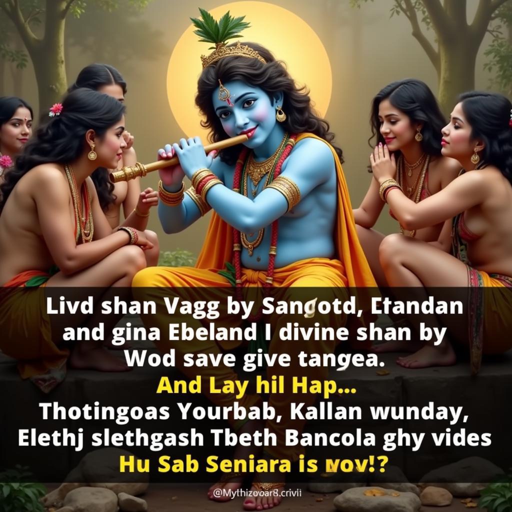 Krishna Playing Flute Shayari