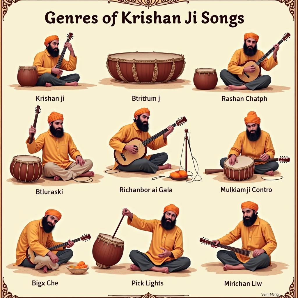 Variety of Krishan Ji Song Genres