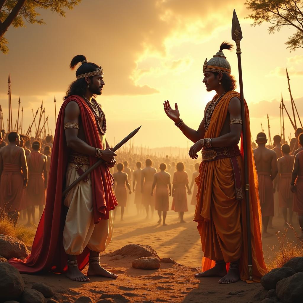 Krishna Guiding Arjuna