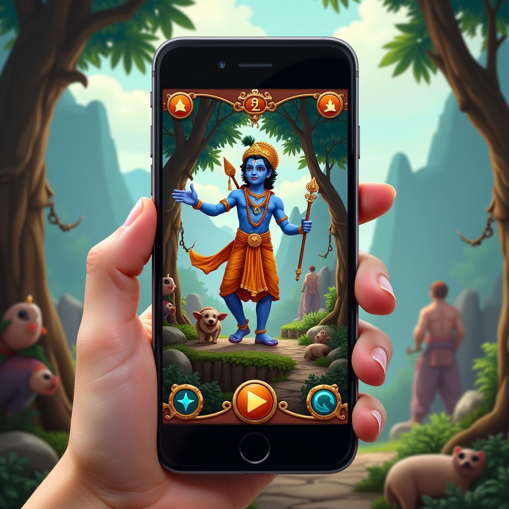 Krishna in a Mobile Game: Digital Interpretation