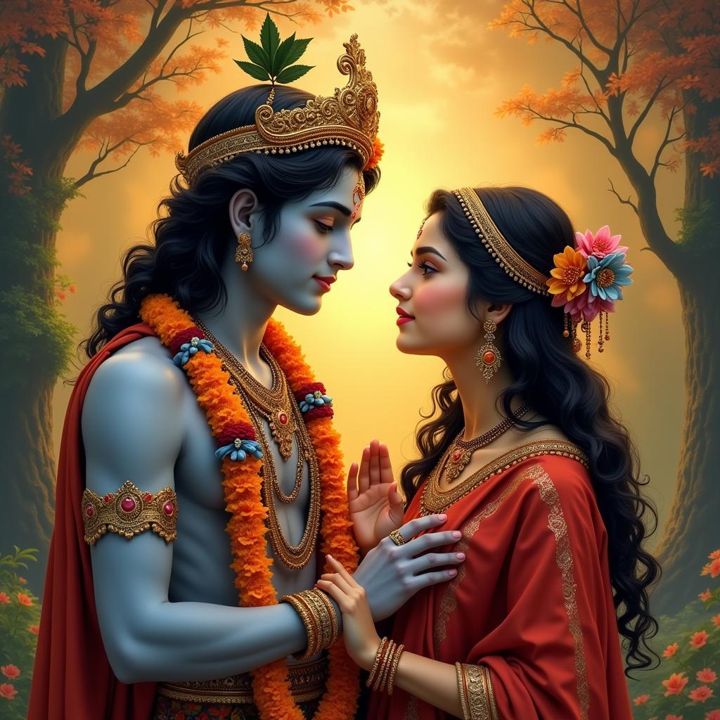 Krishna and Radha: Depiction of Divine Union