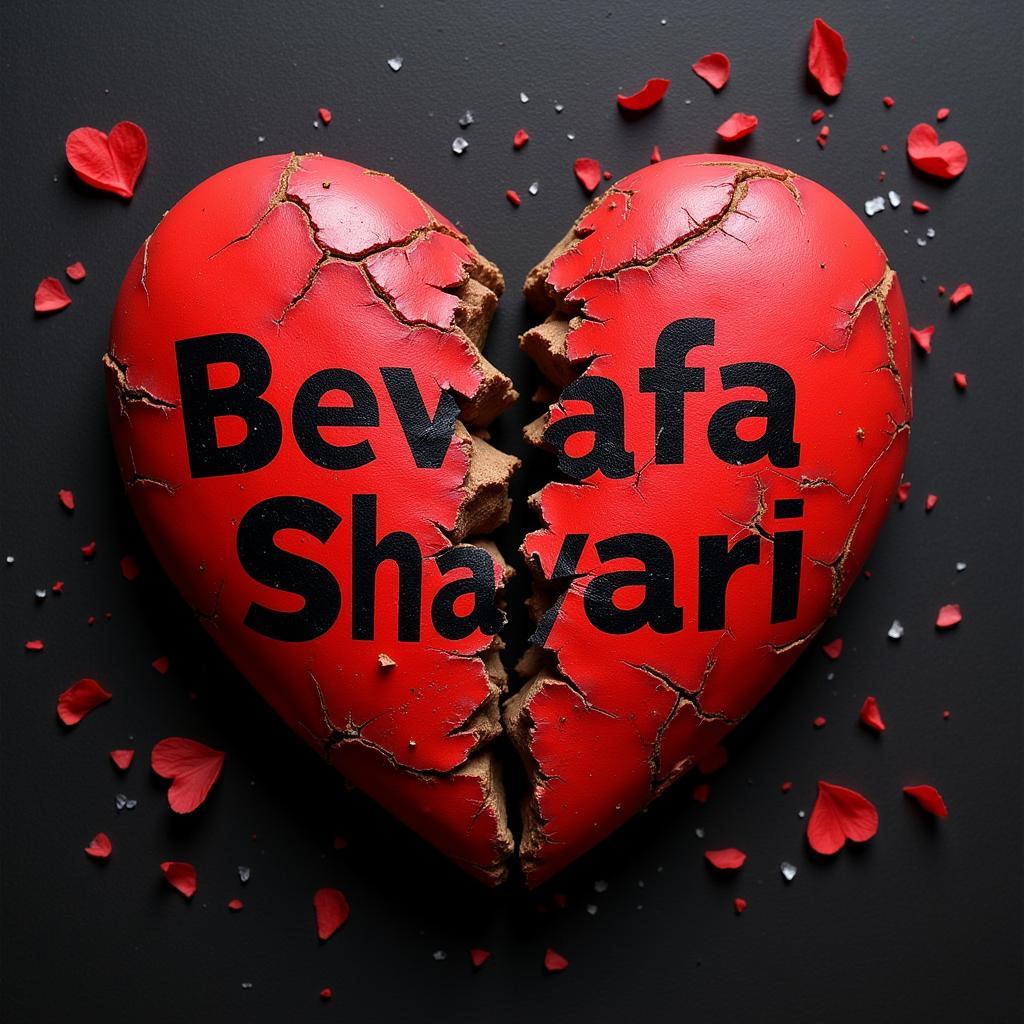 Heartbreak Depicted in Love Bewafa Shayari