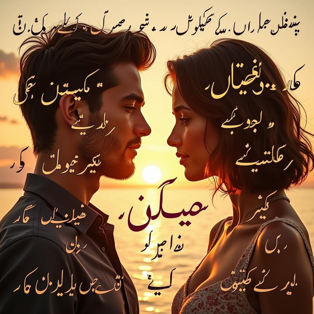 M Shayari expressing love and longing