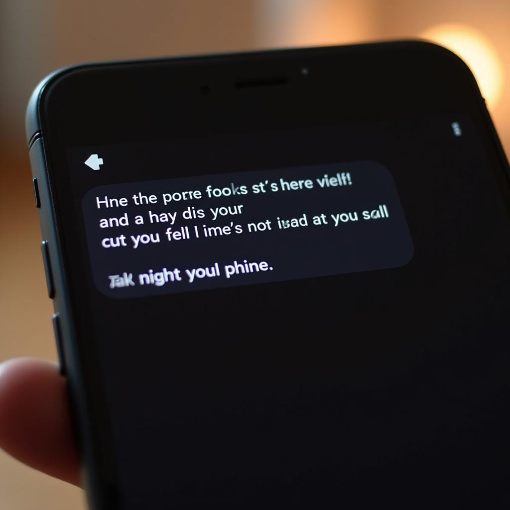 Modern Boyfriend Shayari Text Message - A phone screen displaying a heartfelt shayari message, with a soft, blurred background.