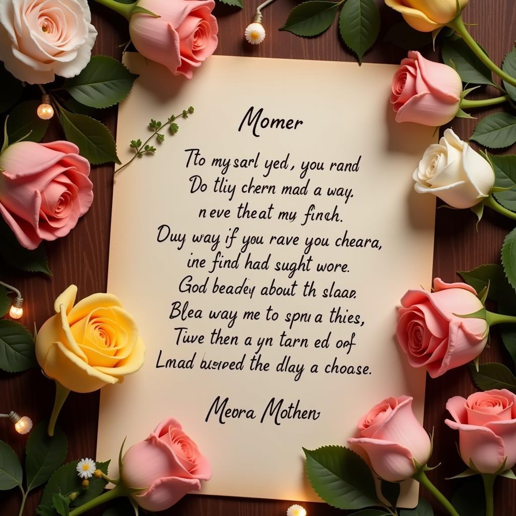 Heartfelt Expressions of Love for Mom through English Shayari