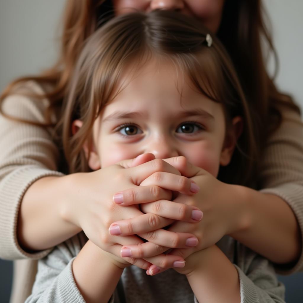 Mother and Child Embracing