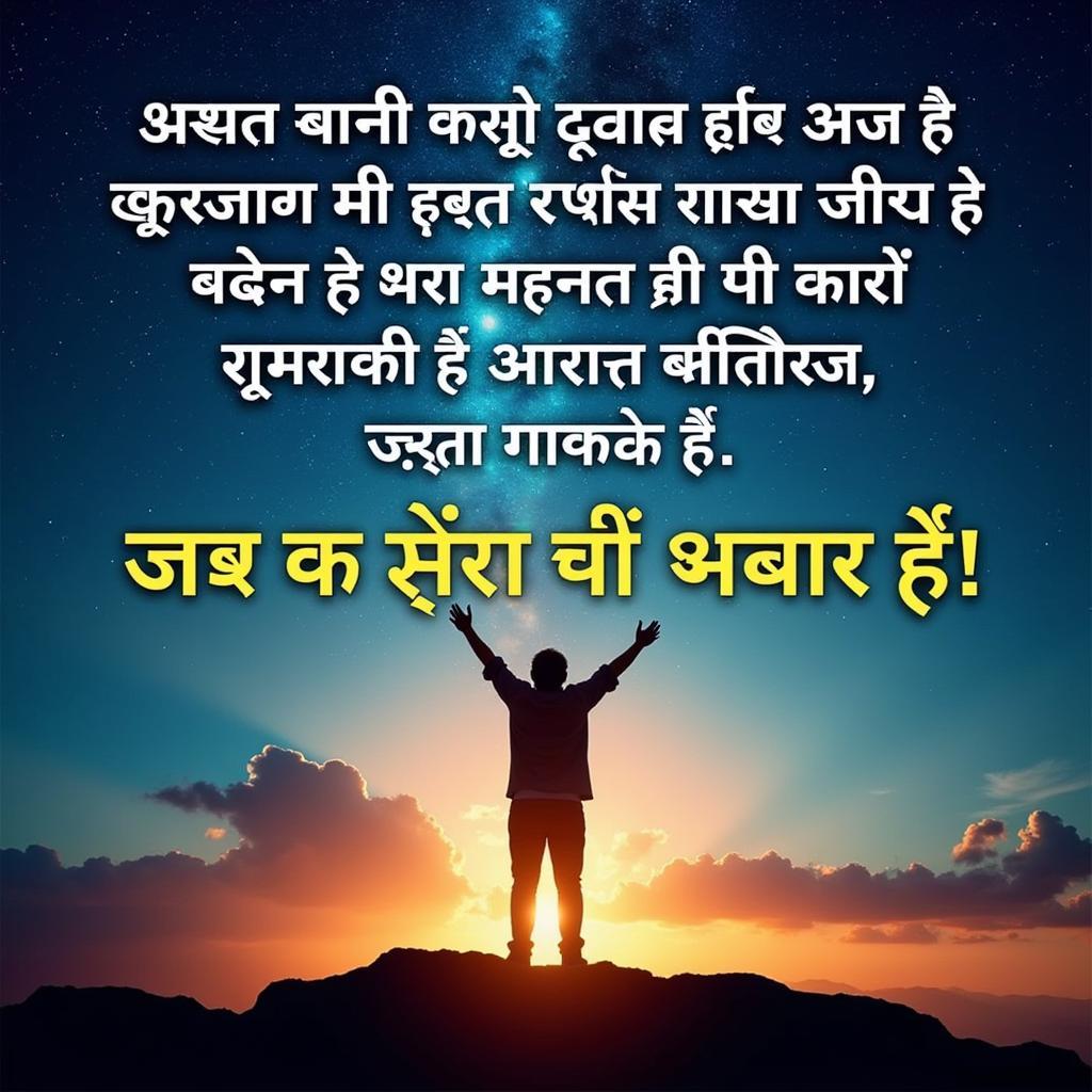 Motivational Shayari Success in Hindi Image