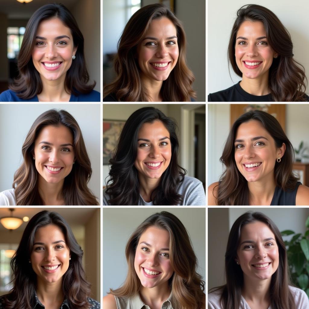 Diverse group of women, each with a unique smile