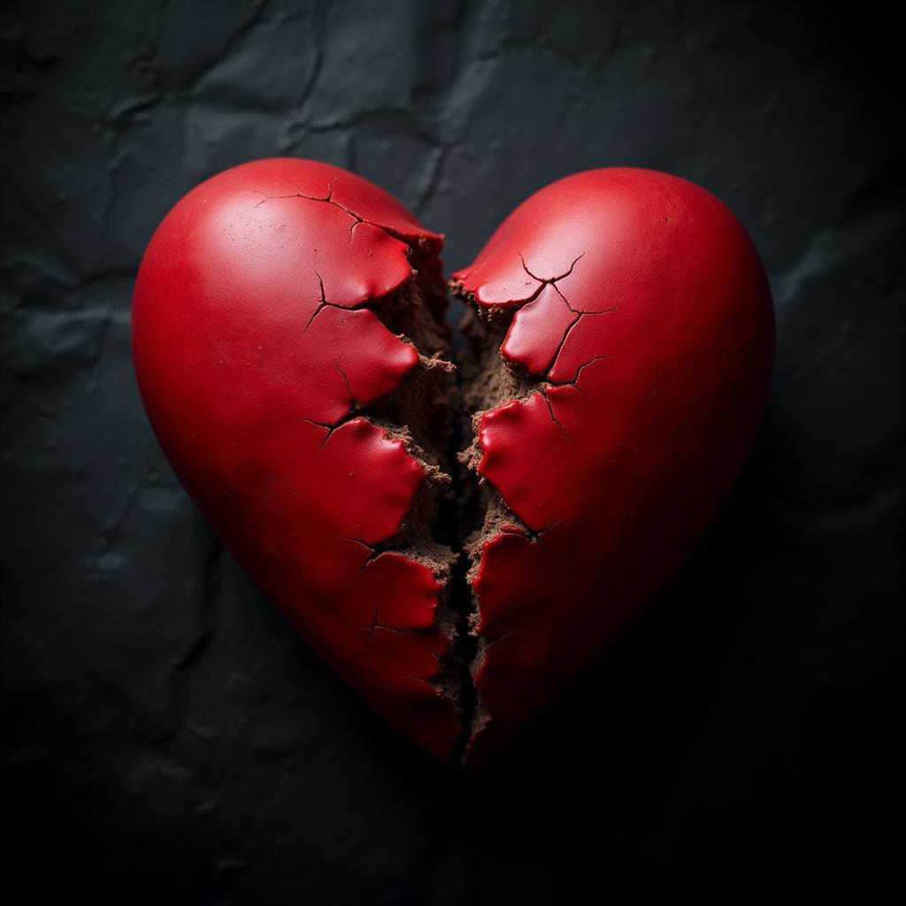 Broken Heart Symbolizing Betrayal