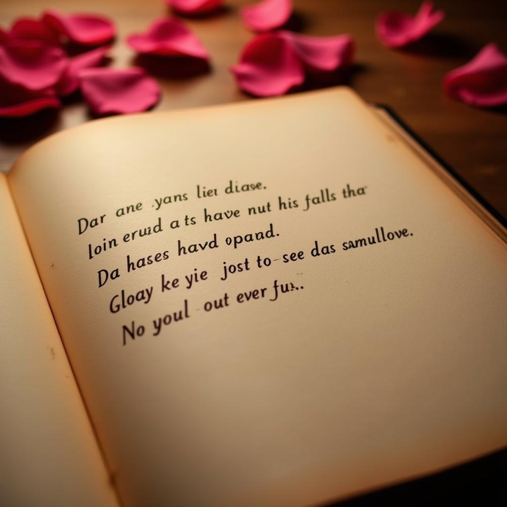 One Shayari Expressing Love and Romance