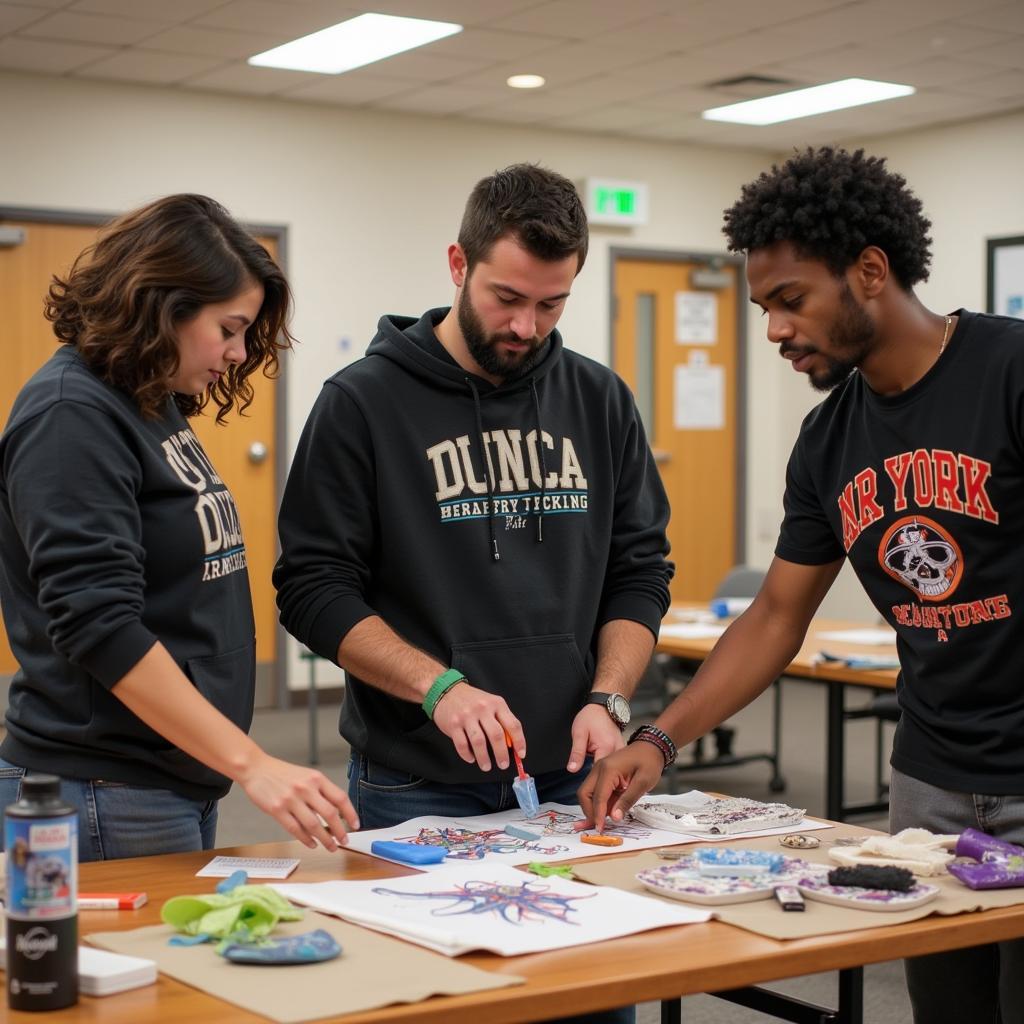 A young man contributing positively to his community, perhaps through volunteering or artistic expression.