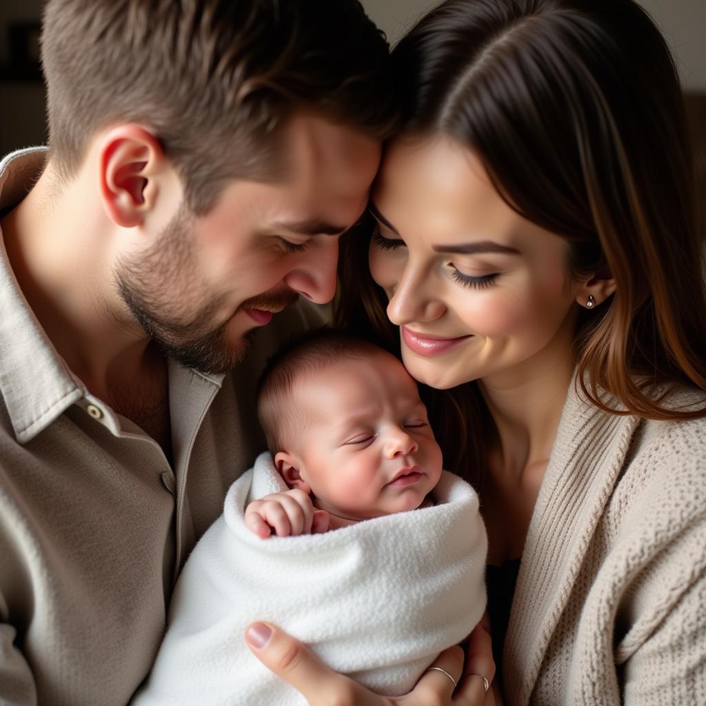 Parents Holding Their Baby